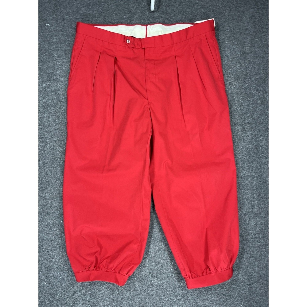Vintage Divots Golf Knickers Pants Men's 40 (tag 42) Red Made‎ in USA NWT